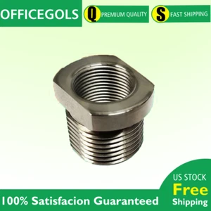 1PCS 5/8-24 to 13/16-16 Threaded Automotive Oil Filter Adapter - Stainless Steel - Picture 1 of 6