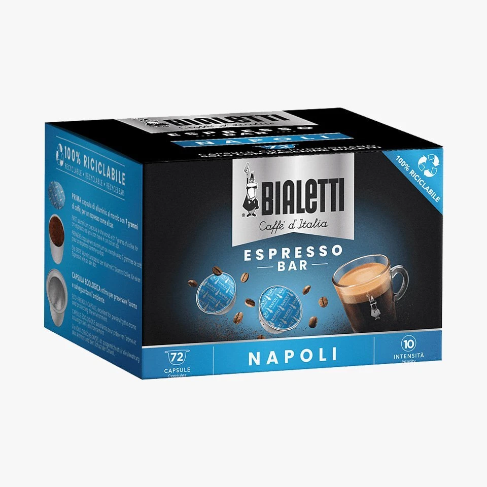 BIALETTI | CAPSULA ALLUMINIO | MISCELA: NAPOLI | 72 144 288 576 pz | SPEDIZIONE