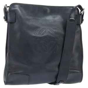 LOEWE Anagram Schultertasche Leder schwarz silber echt bs30598 - Bild 1 von 20