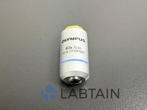 Olympus Microscope Objective – 40x / 0.65 / 0.17 – FN20 Plan Achromatic Lens - Picture 1 of 5