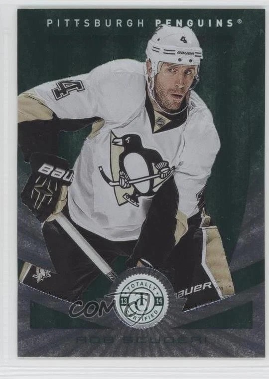 2013-14 Totally Certified Platinum Green /5 Rob Scuderi #77 - Image 1 of 2