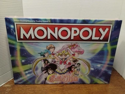 Monopoly Sailor Moon Edition Board Game Anime 2018 Sealed 6 NIB USAopoly - Image 1 of 4