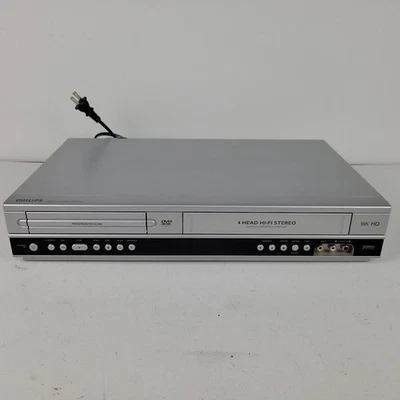 Philips Dvd VCR Combo #DVP3340V 4-Head Hi-Fi VHS DVD Player - Tested - No Remote - Image 1 of 4