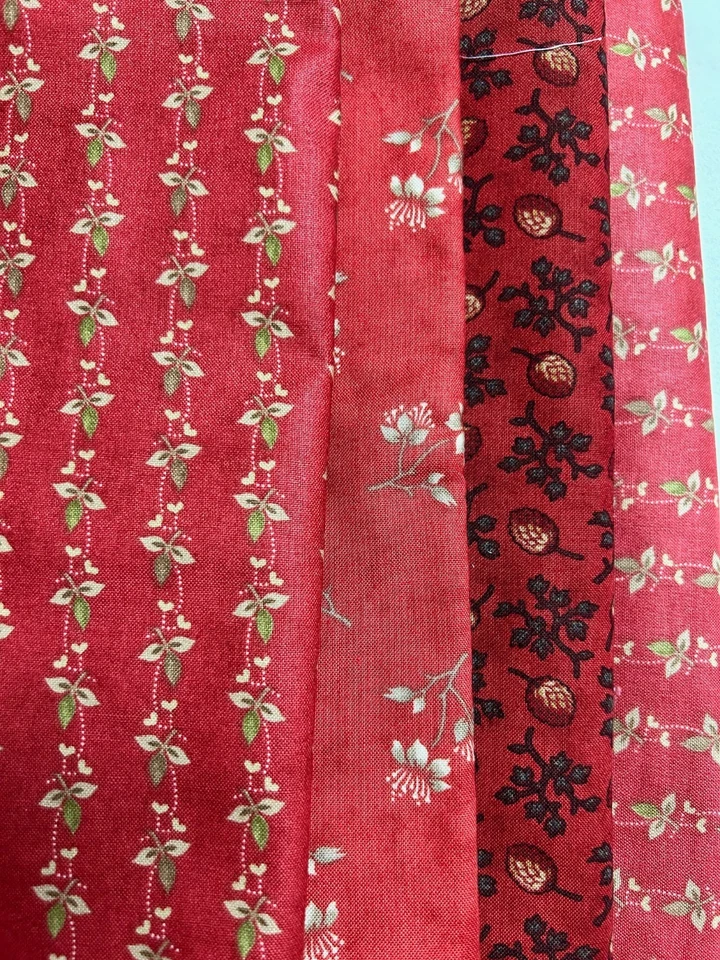 Quilting Fabric Reproduction Red Jan Patek Minick & Simpson Moda - Image 1 of 1