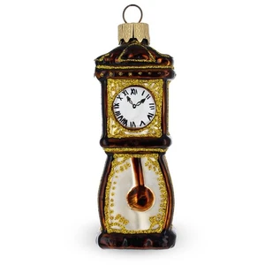 Grandfather Clock Glass Christmas Ornament - Picture 1 of 4
