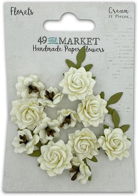 Flores de papel Florets - crema Foto 1 de 2