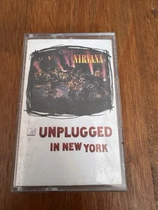 Nirvana MTV Unplugged In New York Cassette Tape 1994 Grunge Kurt Cobain RARE - Picture 1 of 4
