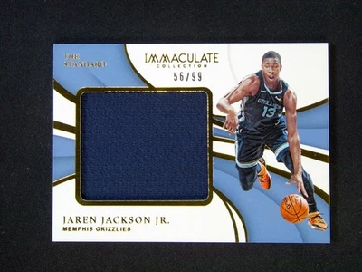 2018-19 Panini Immaculate Jaren Jackson Jr. RC Rookie The Standard Patch /99 - Image 1 of 3