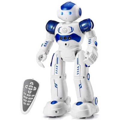 Blue LED Interactive Robot with Remote & Gesture Control - Perfect Birthday Gift - Image 1 of 4