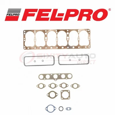 Fel-Pro Cylinder Head Gasket Set for 1957-1959 Dodge D300 Pickup 4.3L L6 - jo Foto 1 de 4