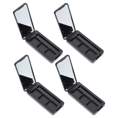  4 Pcs Lipstick Cases Refillable Eye Shadow Container Makeup Supplies Travel - Image 1 of 4