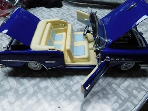 1955 Blue Buick Century Convertible Maßstab 1:18 Diecast Mira - Bild 1 von 12