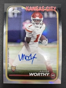 Xavier Worthy 2024 Topps cromo novato refractor automático - Imagen 1 de 2