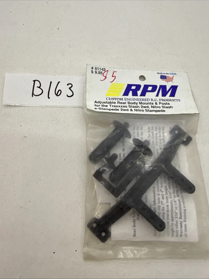 RPM 81142 Adjustable Rear Body Mount Nitro Stampede Slash Stampede - Image 1 of 1