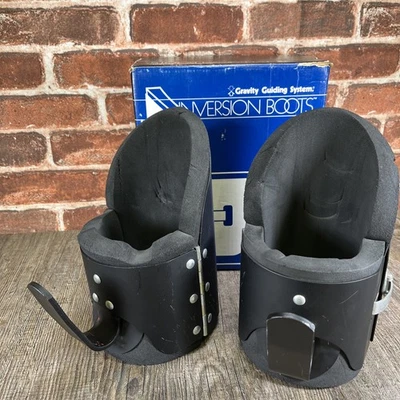 Botas de inversión de metal sistema de guía de gravedad vintage de los años 80 tobilleros Foto 1 de 4