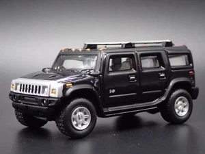 2003-2009 HUMMER H2 SUV Nero 1:64 Scala da Collezione Diorama Modellino Auto - Foto 1 di 8