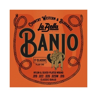Classic Banjo Strings 5 String Set Nylon Silver Plated Excellent Tone Quality - Image 1 of 2