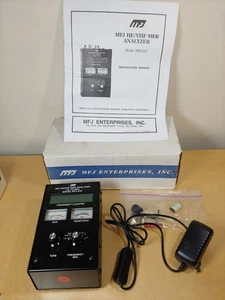 MFJ-259 HF/VHF SWR Antenna Analyzer 1.8MHz-170MHz w/Power Supply & Manual - Picture 1 of 14