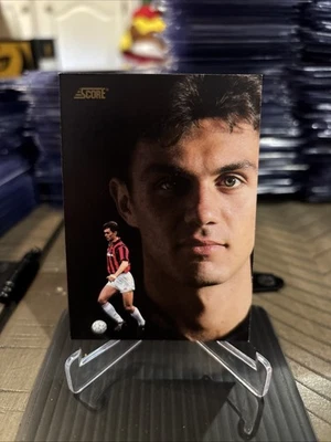PAULO MALDINI 1991-92 Italian Score Rookie RC Soccer Card AC MILAN #424 NM+ - Image 1 of 4