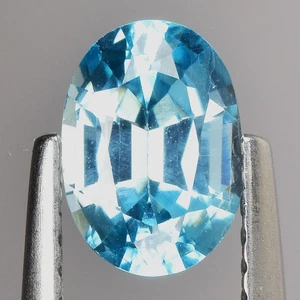 1.33 Cts Untreated Blue Zircon Cambolite Sparkling Natural Gemstone Cambodia - Picture 1 of 3