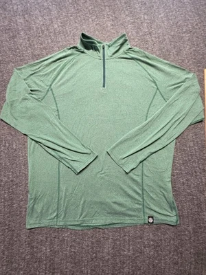 Pullover cooperativo REI para hombre 2XL verde cuarto cremallera camisa técnica ligera senderismo Foto 1 de 4