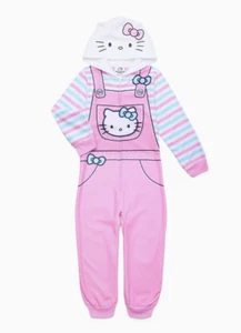 Hello Kitty Girls Pajamas Size 4-12 One Piece Union Suit Halloween Costume NWT - Picture 1 of 4
