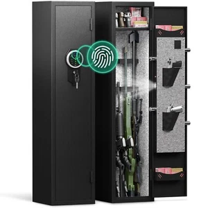 4-5 Rifle Gun Safe, Biometric Fingerprint Gun Safe, Large Long Gun Safe for Home - Picture 1 of 6