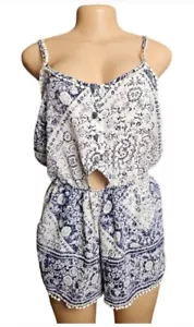 Anthropologie Pagliaccetto Chelsea e Viola M Floreale Spaghetti Strap Boho Cochella - Foto 1 di 16