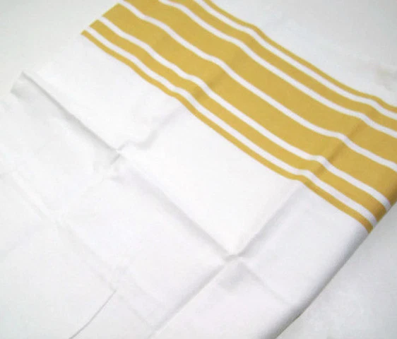 Funda de almohada estándar Pottery Barn paja amarilla a rayas Pascal falsa nueva Foto 1 de 4