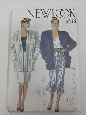 New Look 6318 Misses Jackets Skirt Sizes 8-18 Sewing Pattern vintage - Image 1 of 2