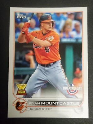 RYAN MOUNTCASTLE 2022 TOPPS OPENING DAY RC OF THE YEAR #26 BALTIMORE ORIOLES MT - Image 1 of 2