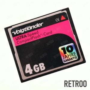 Voigtlander Ultra-Speed Compact Flash 4GB CF Type-I Memory Card for Cameras/PDAs - Picture 1 of 1