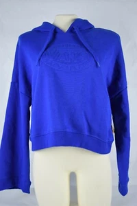 NWT! Womens VANS Original Off The Wall Blue Cropped Hoodie Sweatshirt sz S - Picture 1 of 5