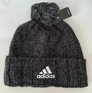 Adidas Recon 3 Ballie Fleece Lined Cuffed Knit Pom Beanie Hat - Picture 1 of 4