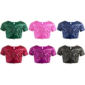 Kids Girls Blouse Hip Hop Tops Beach T-shirt Traveling Crop Top Vacation Shirt - Picture 1 of 50