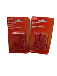 Cap Erasers Staples 12 Pack (Lot of 2) (New) - Picture 1 of 4