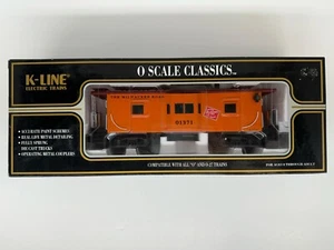 O K-Line Bay Window Caboose Train K612-1371 The Milwaukee Road #01371. - Bild 1 von 2