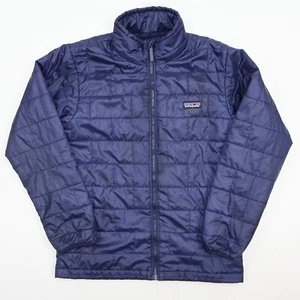 Patagonia Youth Nano Puff Jacket 68001 in Classic Navy Primaloft Kids Large 12 - Picture 1 of 17