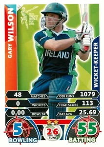 2015 IRELAND Cricket Card GARY WILSON World Cup - Picture 1 of 2