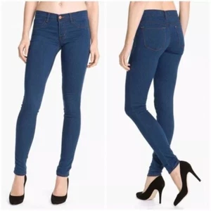 Jeggings de mezclilla ajustados de la marca J 26 súper suaves y elásticos de lavado oscuro - Imagen 1 de 7