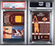Kobe Bryant 2010 Prestige #15 Hardcourt Heroes Game Worn! Psa 7 Pop1 None Higher