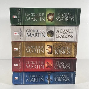 Game Of Thrones Paperback Set (1-5) COMPLETE Series George R.R. Martin - Picture 1 of 2