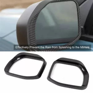 Cubierta de cejas de espejo retrovisor lateral de fibra de carbono para Ford Bronco Sport 21-23 - Imagen 1 de 7