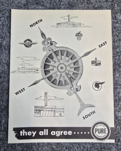 Pure Oil Company Advertising Car Dealer Brochure Catalog 40s 50s They Agree - Picture 1 of 7
