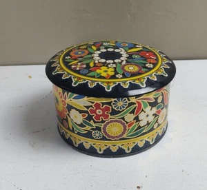 Vintage Daher Long Island New York NY Floral Cookie Candy Biscuit Tin England - Picture 1 of 10