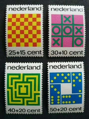 1973 NETHERLANDS NEDERLAND SET KINDERZEGELS CHILDREN GAMES TOYS VF MNH Cover