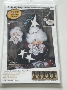 Christmas Stocking Abigail Angel 459 Uncut Pattern Happy Halo Series Ornament - Picture 1 of 2
