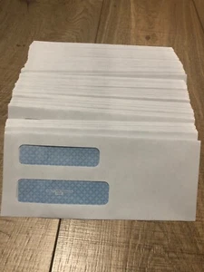 250 Double Window Security-Tinted Check Envelope #8 5/8 x 3 5/8Commercial 24532 - Picture 1 of 4