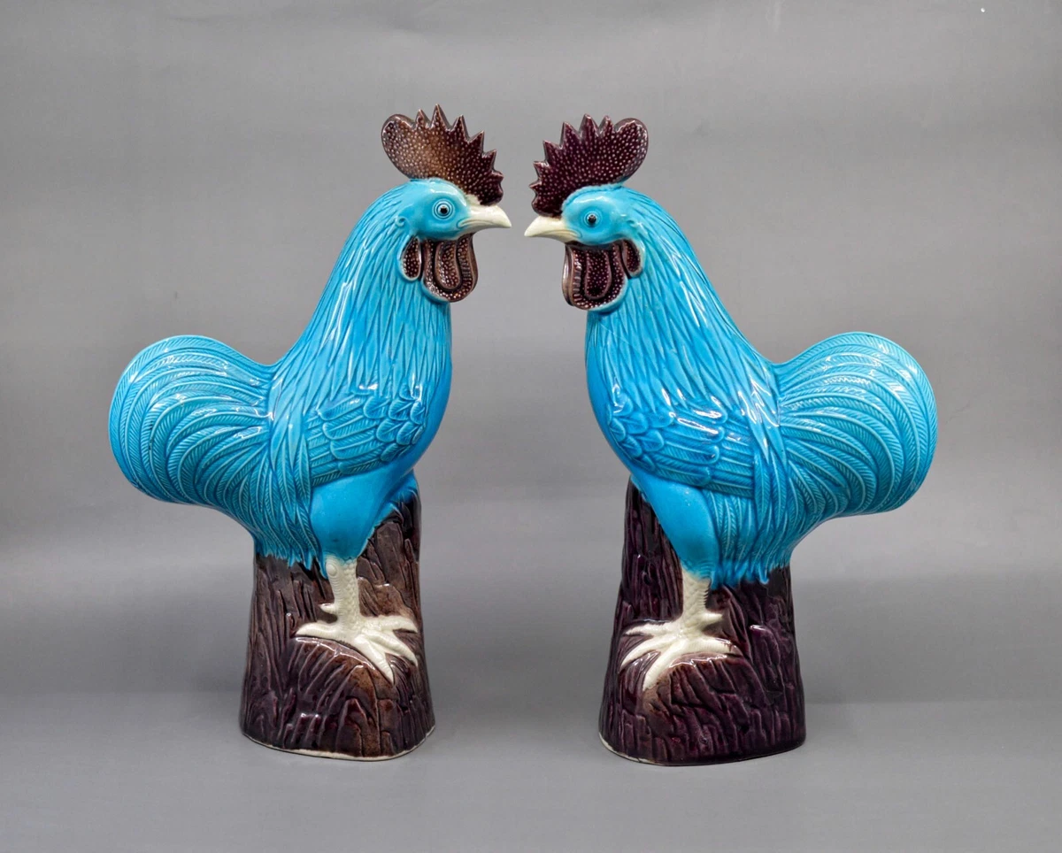Blue Rooster Antique Chinese Figurines & Statues | eBay