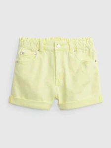NWT Gap Kids Girls Yellow Denim Jean Shorts Size 8 - Picture 1 of 1